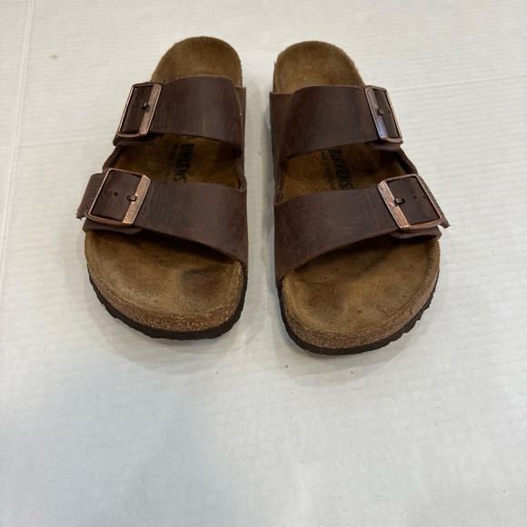 Birkenstock Unisex US W7/M5 Arizona Soft Footbed Sandal Habana - Picture 2 of 5